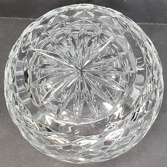 Vtg Maple Leaf Etched Rose Bowl 3.75" Round Decorative Collectible Rare - Picture 8 of 11